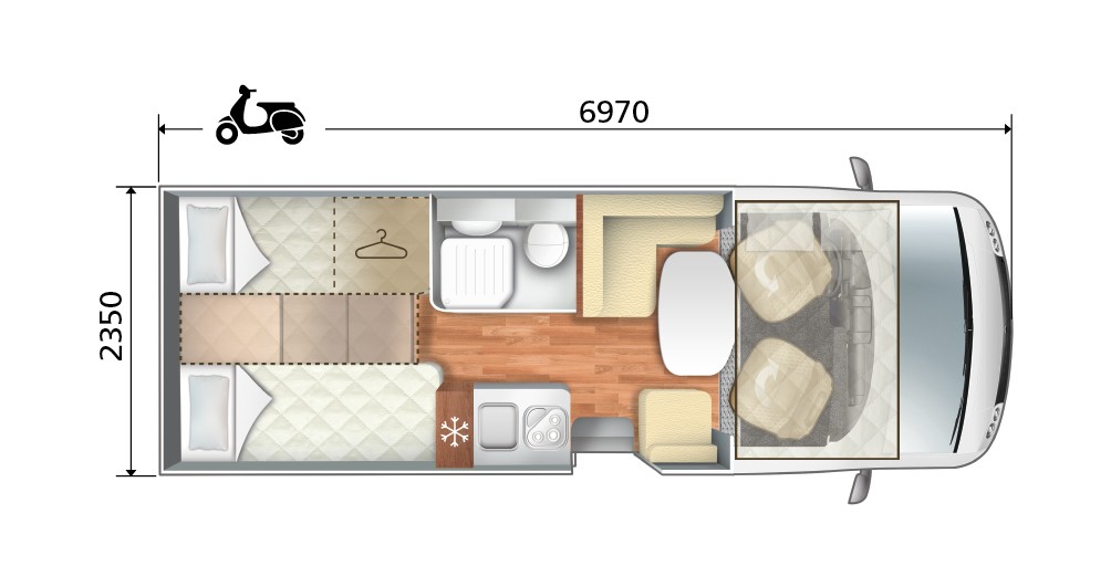 Grundriss Zefiro 285 Integrale