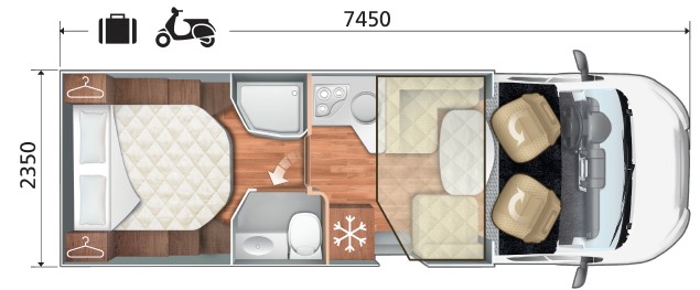 Grundriss Kronos 265 TL